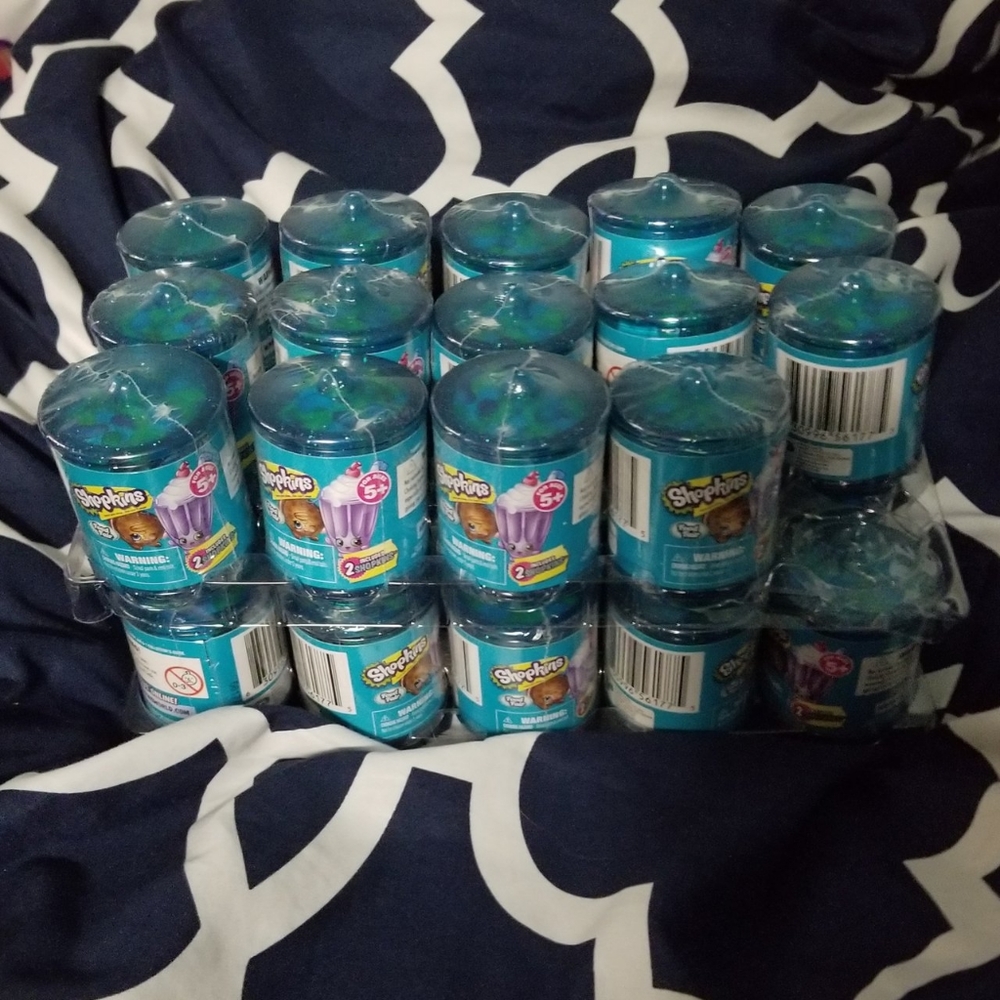 Lot of 29 shopkins food fair blind jars unopened
